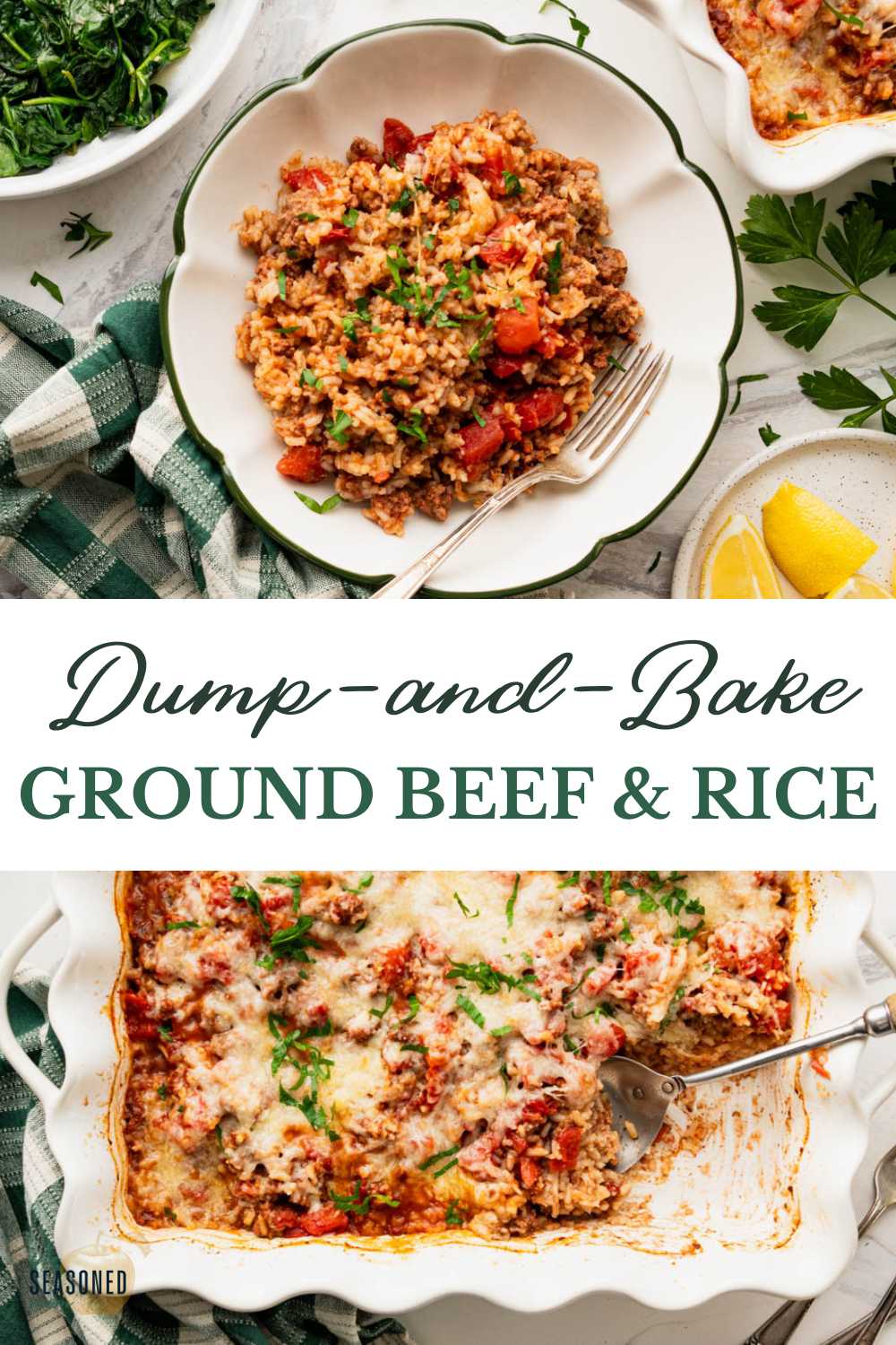 Ground Beef and Rice Casserole {Easy Dump-and-Bake Dinner} – The ...