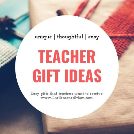 Small collage of easy teacher gift ideas for Christmas
