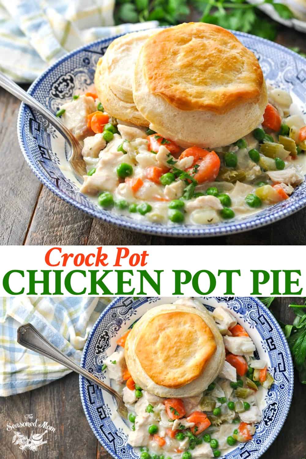 Crock Pot Chicken Pot Pie - The Seasoned Mom