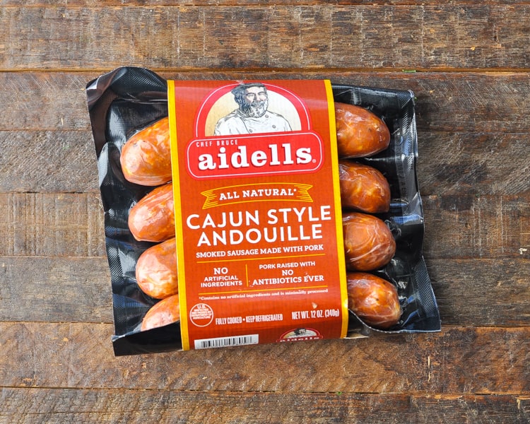 Andouille sausage in package for red beans and rice
