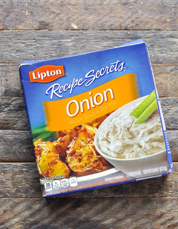 Lipton Onion Soup Mix to be used in a pork chop and rice recipe