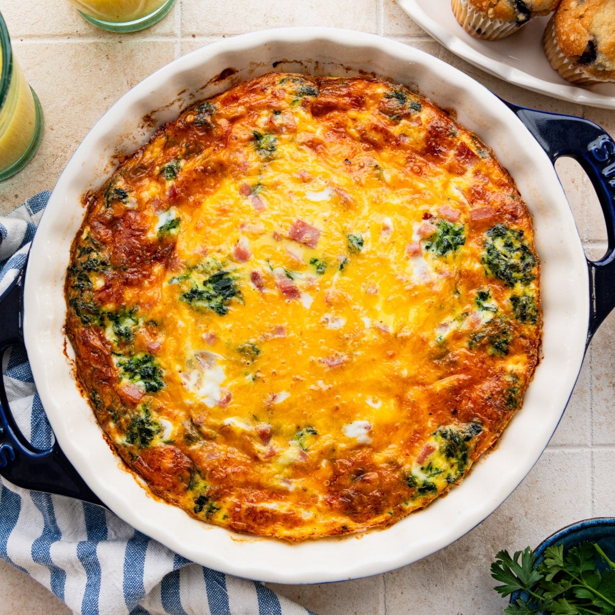 Crustless Spinach Quiche