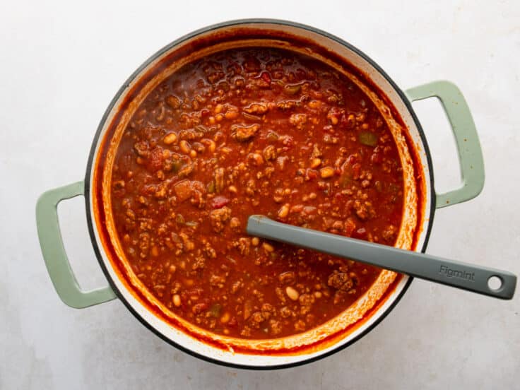 Stirring the pot of Southern chili.