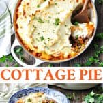 Long collage of Cottage Pie