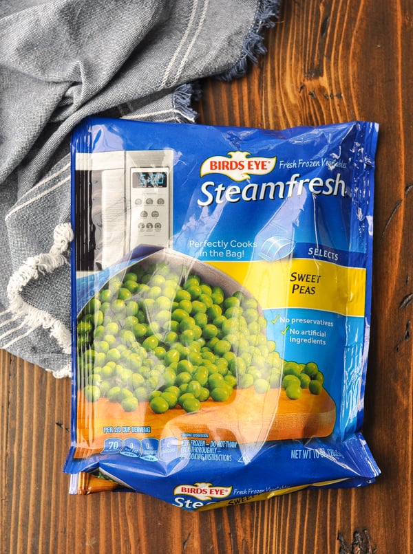 Bag of Birdseye Steamfresh Frozen Peas