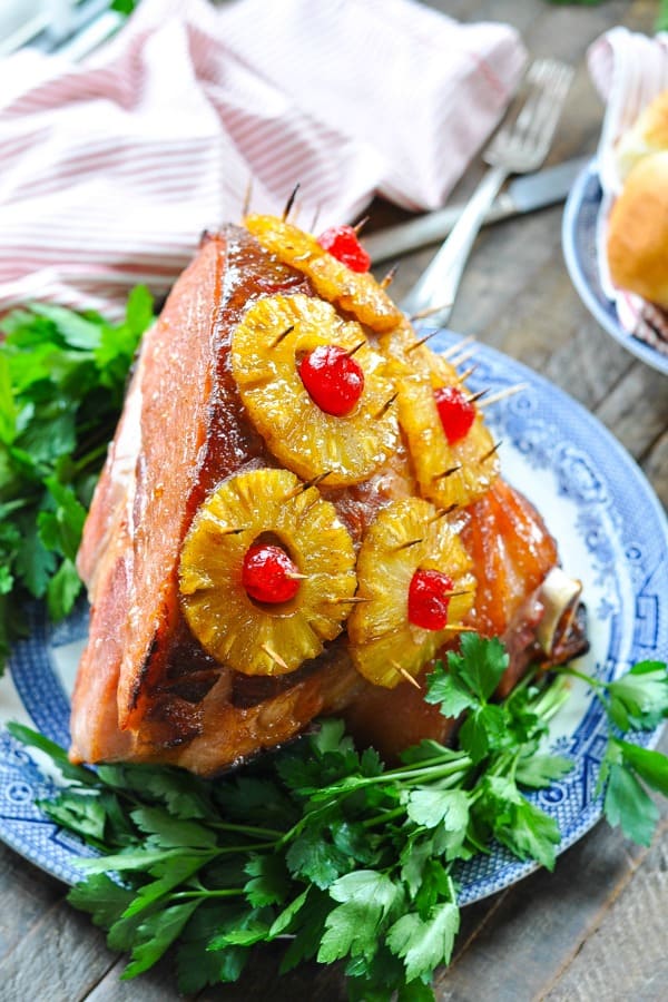 Pineapple Glazed Ham - The Seasoned Mom