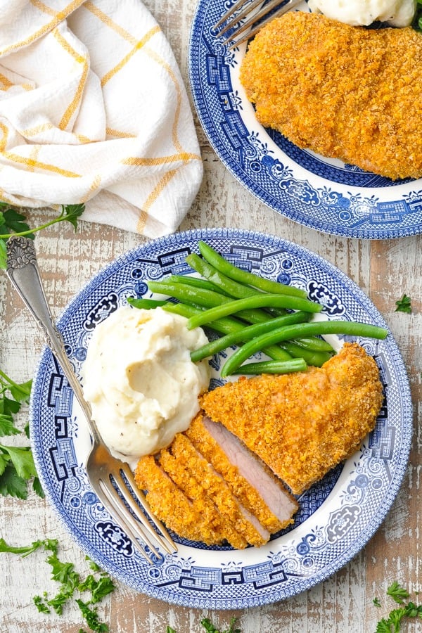 Oven Fried Breaded Pork Chops The Seasoned Mom