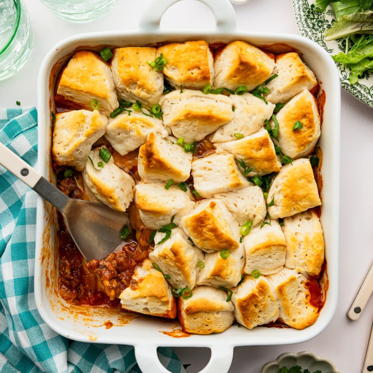 Sloppy Joe Biscuit Casserole