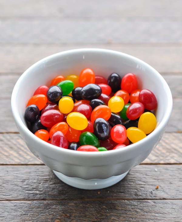 Bowl of Starburst jelly beans