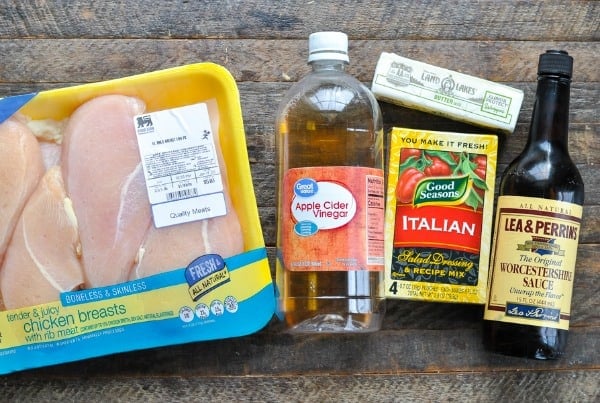 Ingredients for oven baked chicken breast