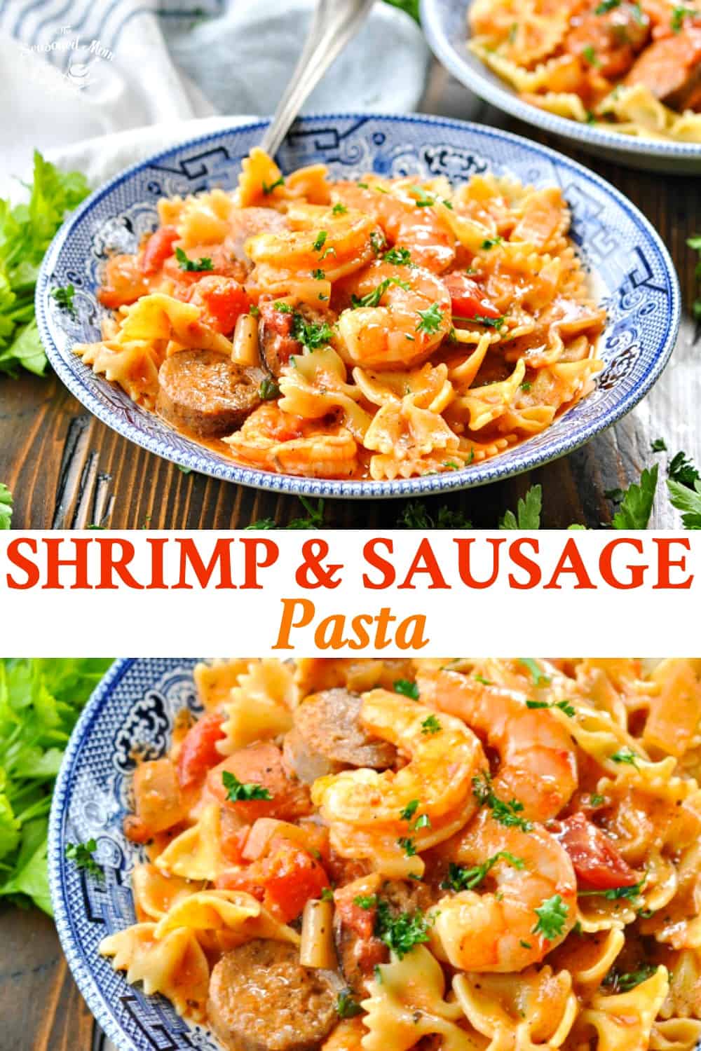 Shrimp and Sausage Pasta - The Seasoned Mom