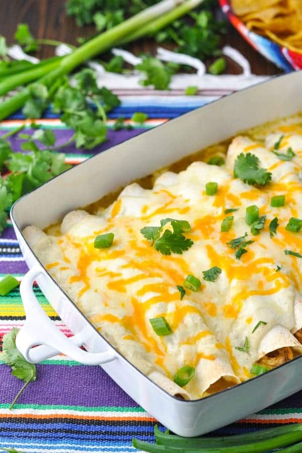 Sour Cream Chicken Enchiladas The Seasoned Mom