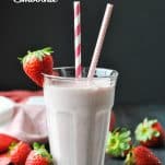 Strawberry Banana Smoothie image with text overlay