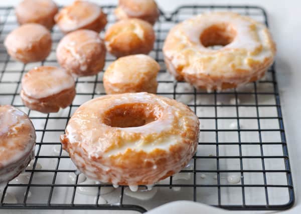 Glazing old fashioned donut recipe