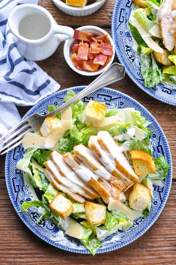 Chicken Caesar Salad - The Seasoned Mom