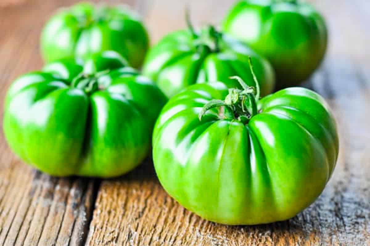 Green tomatoes.
