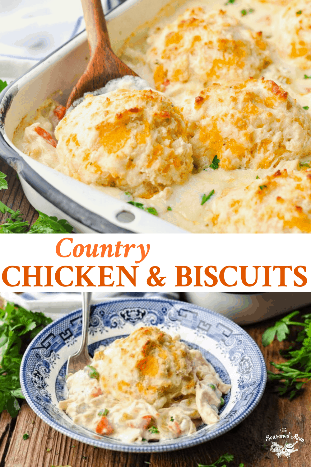 Country Chicken and Biscuits The Seasoned Mom