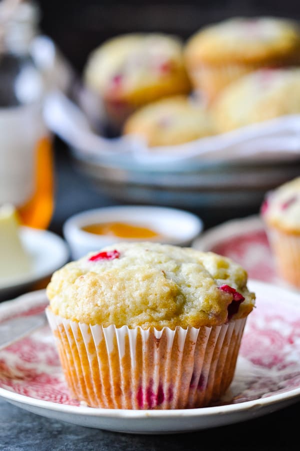 Old-Fashioned Cranberry Muffins - The Seasoned Mom