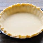 Unbaked pie shell