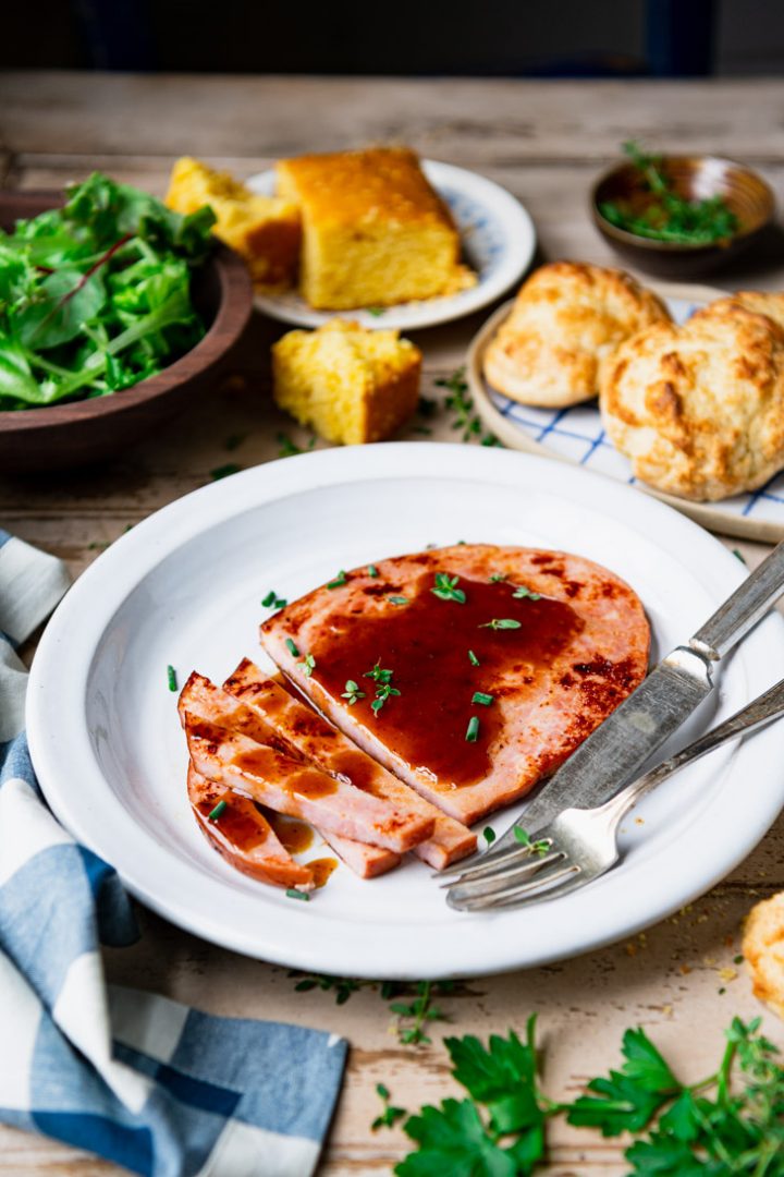 Ham Steak with Brown Sugar Glaze The Seasoned Mom