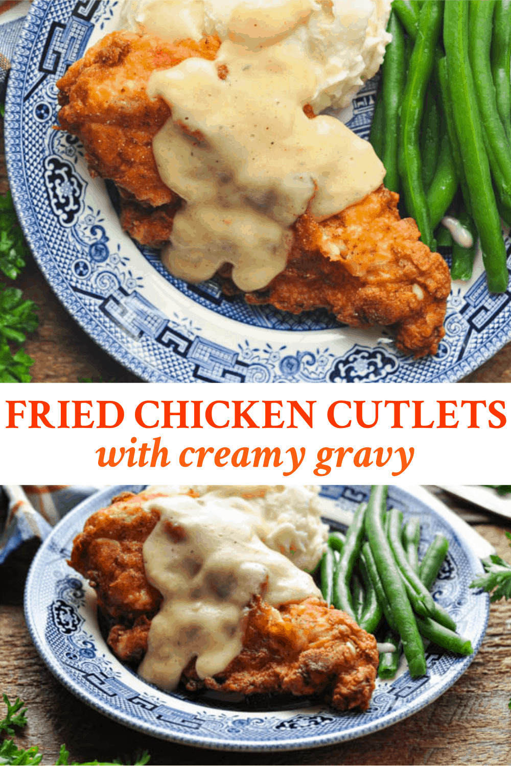Fried Chicken Cutlets and Country Gravy The Seasoned Mom