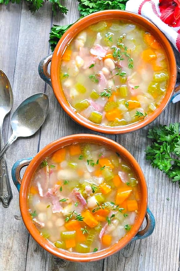 Ham and Bean Soup The Seasoned Mom