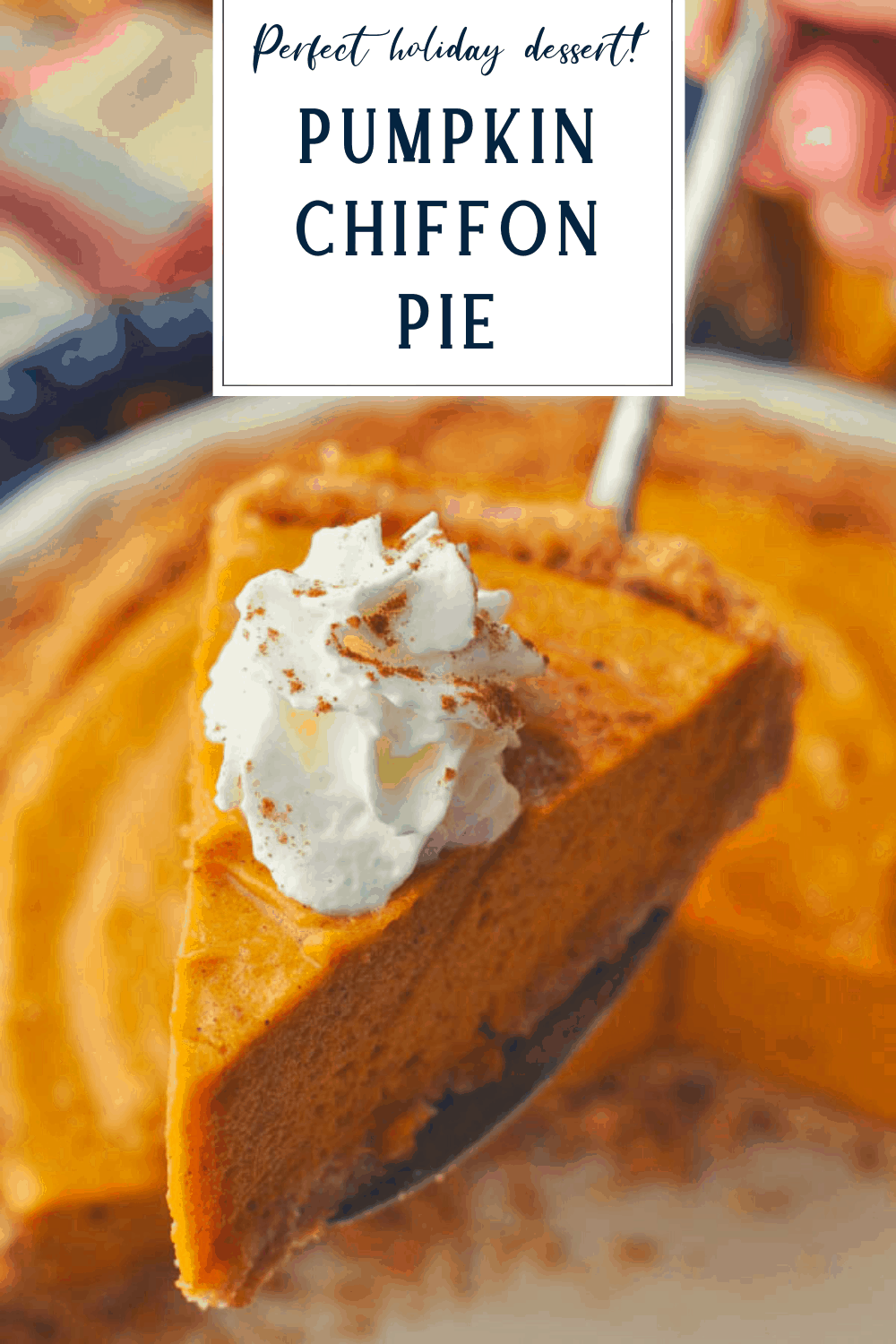 Pumpkin Chiffon Pie - The Seasoned Mom