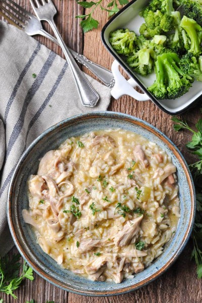 Slow Cooker Chicken and Rice - The Seasoned Mom