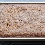 Cooling a Texas Sheet Cake in a jelly roll pan