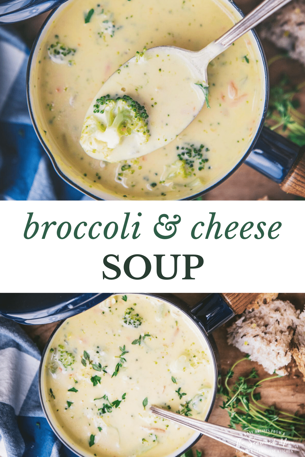 Broccoli and Cheese Soup - The Seasoned Mom