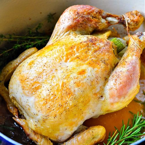 Crisp and Juicy Dutch Oven Chicken - The Seasoned Mom