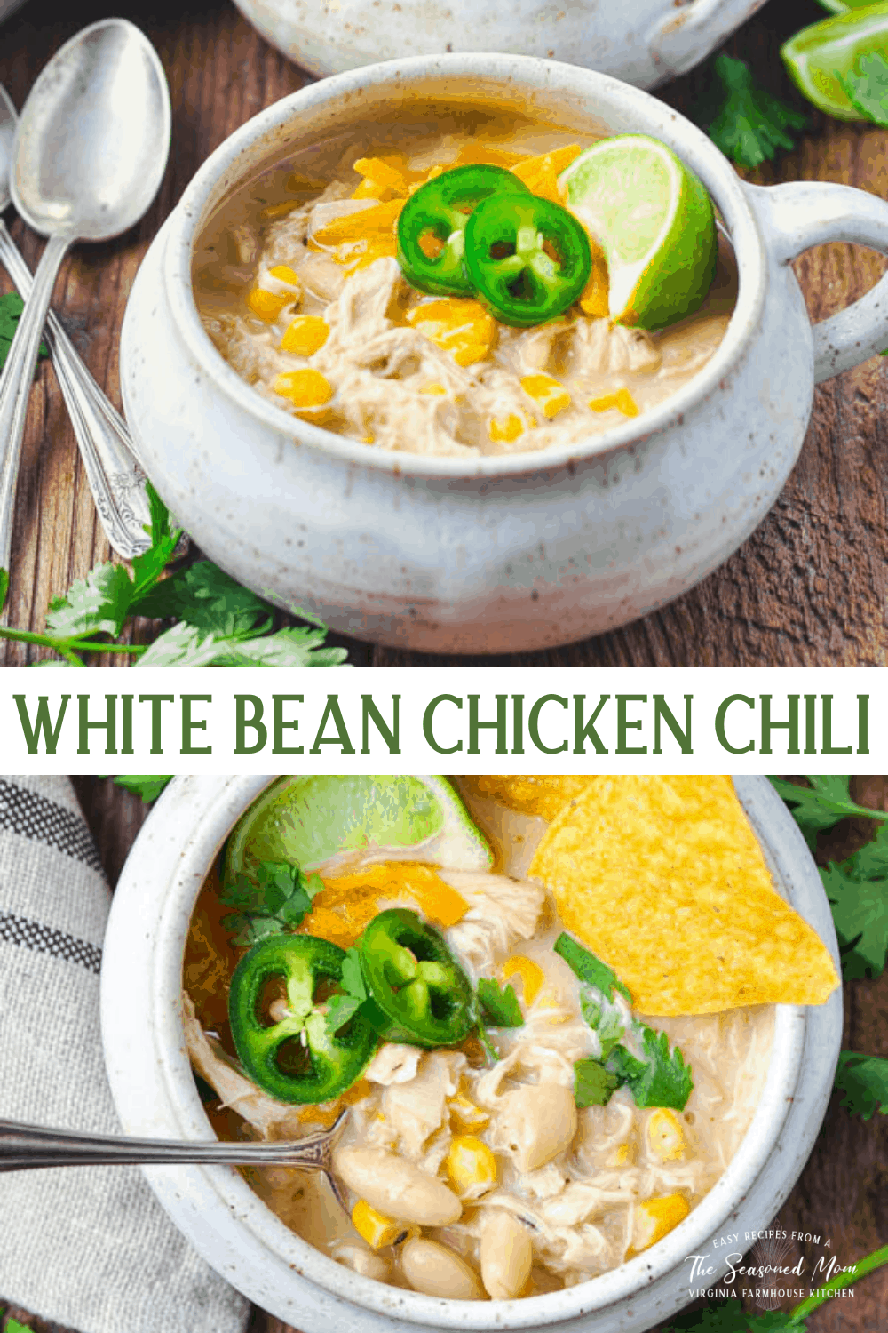 Easy White Bean Chicken Chili (Stovetop) - The Seasoned Mom