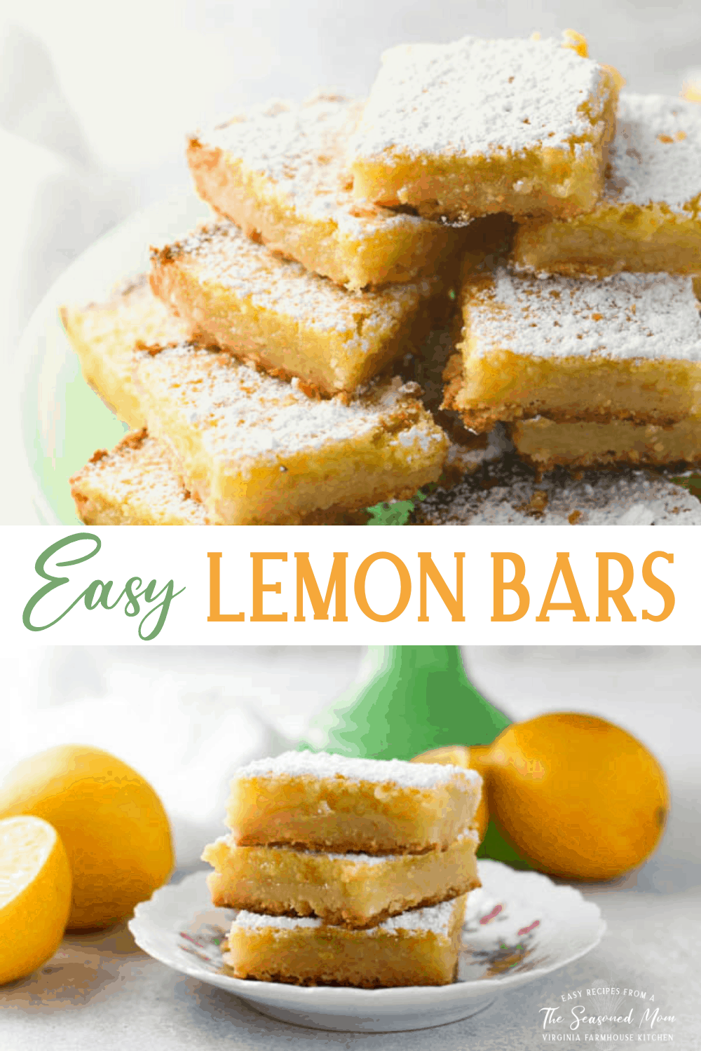 Lemon Squares {Easy OldFashioned Recipe!} The Seasoned Mom