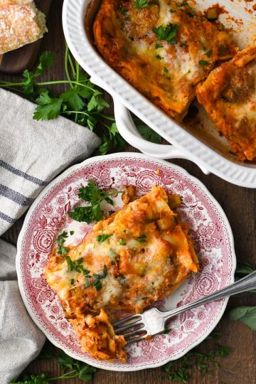 Vegetable Lasagna (Quick and Easy!) - The Seasoned Mom