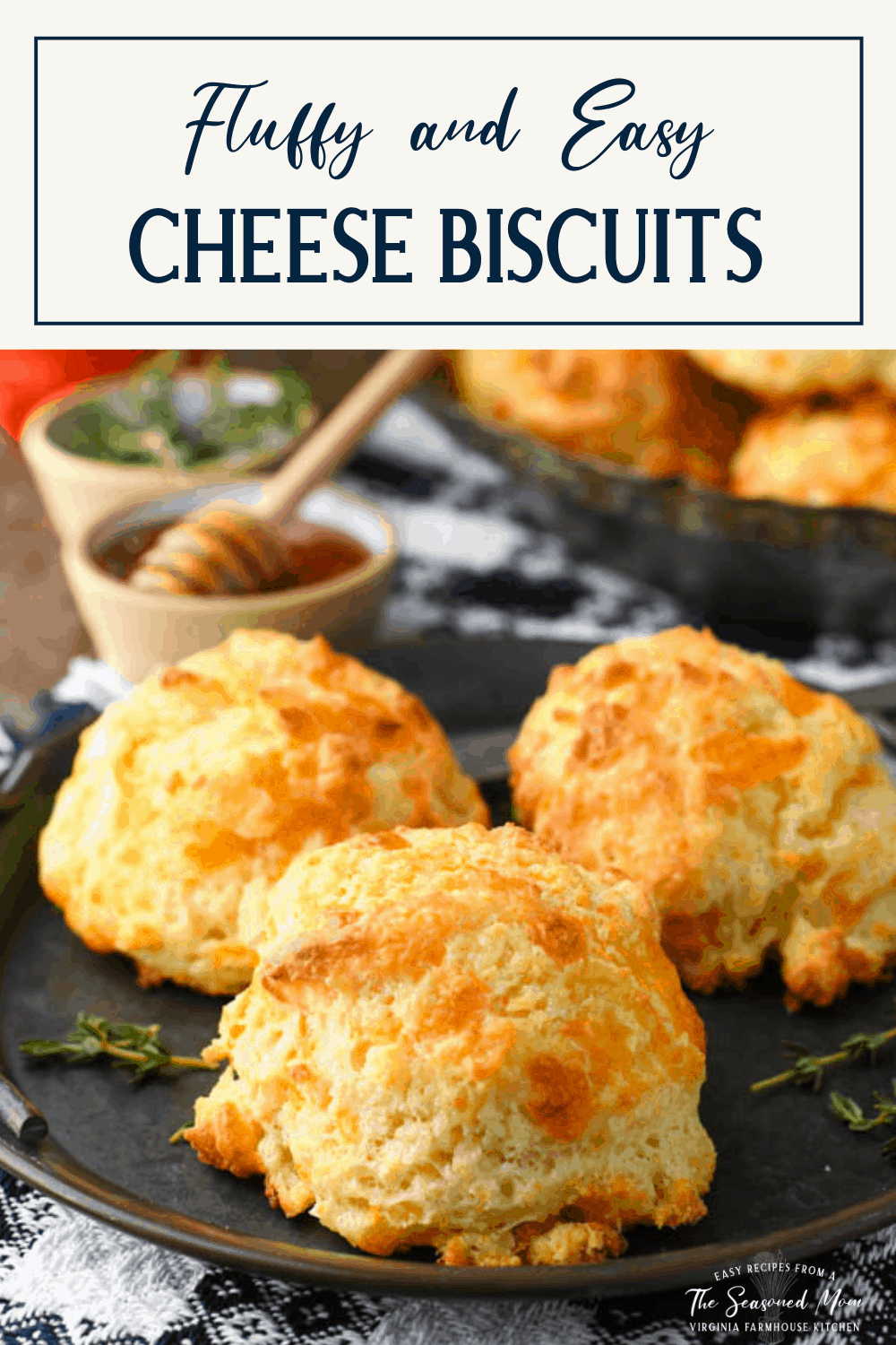 Cheese Biscuits {Easy, Fluffy Drop Biscuits!} - The Seasoned Mom