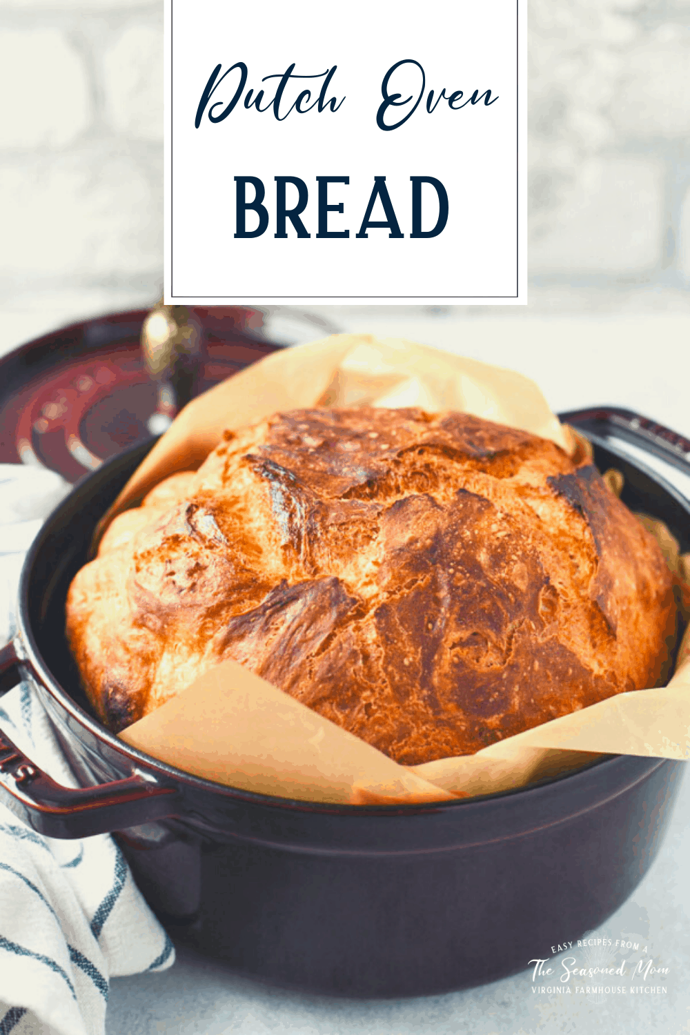 Dutch Oven Bread {No Knead!} The Seasoned Mom