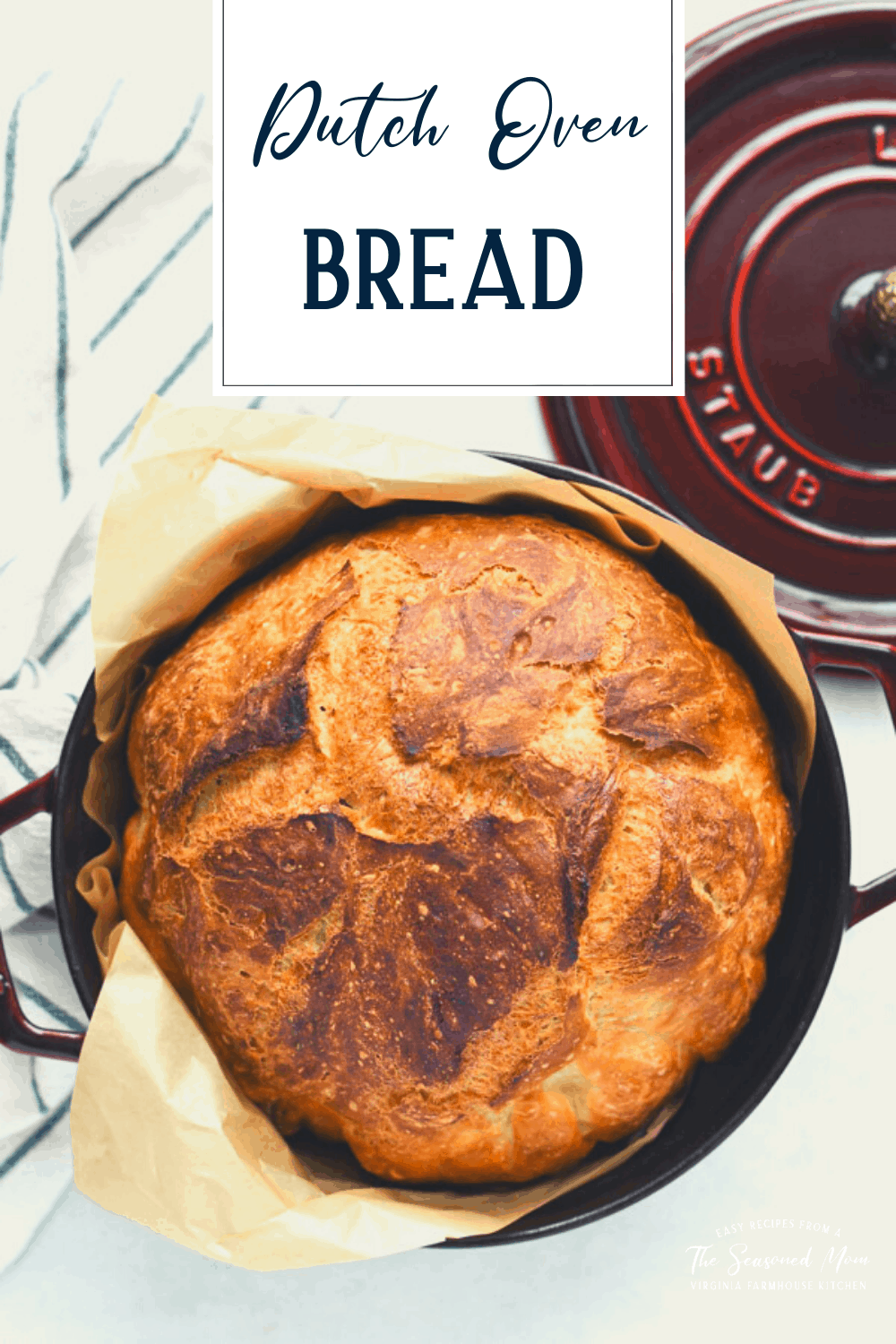 Dutch Oven Bread {No Knead!} The Seasoned Mom