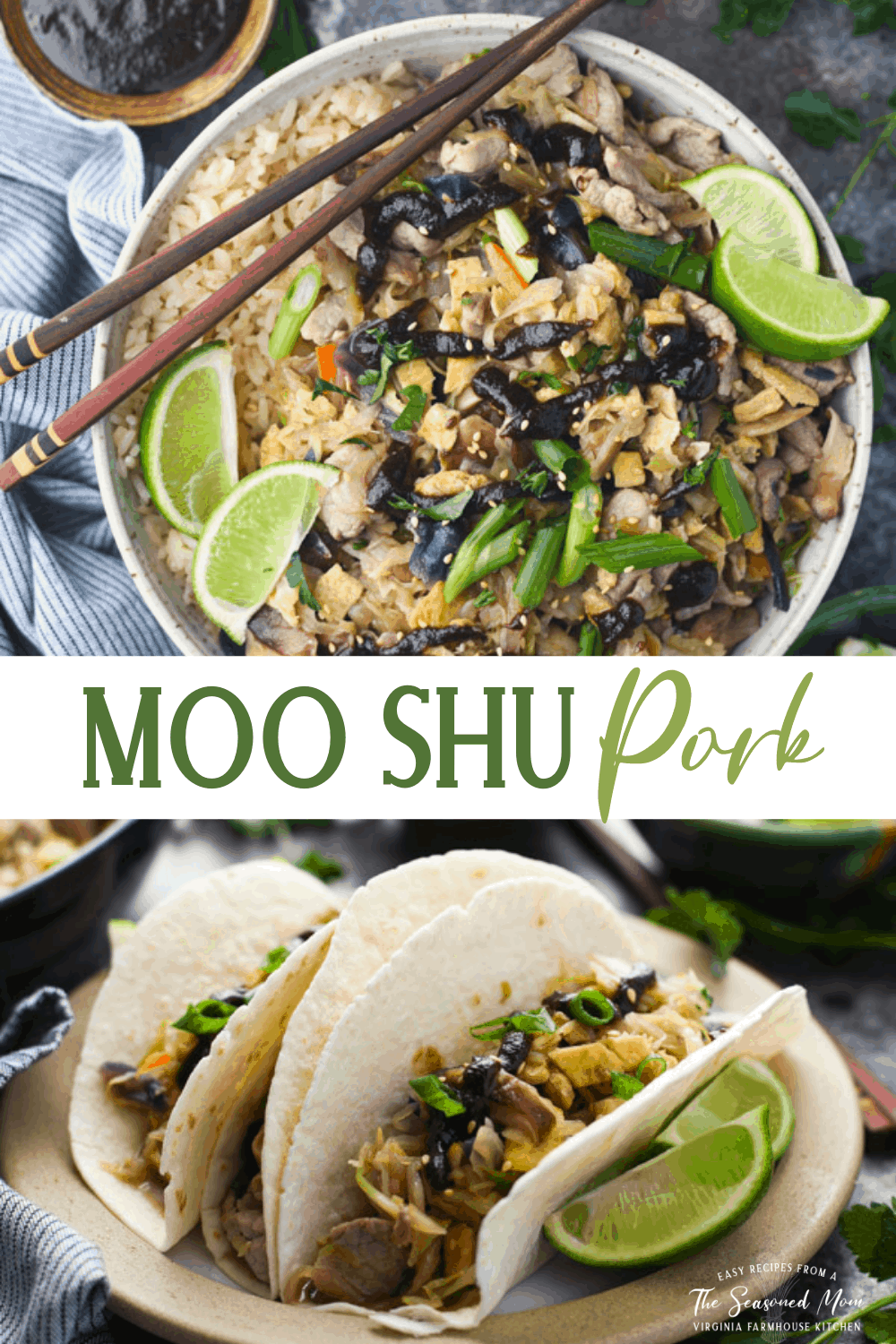 Moo Shu Pork - The Seasoned Mom