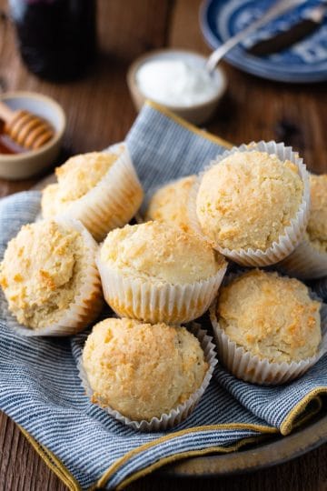 3-Ingredient Sour Cream Muffins - The Seasoned Mom
