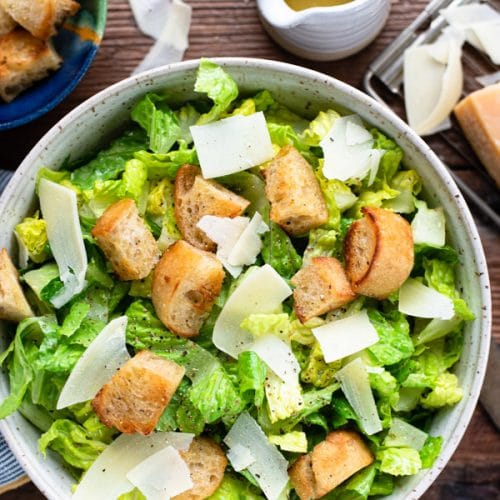 Classic Caesar Salad Recipe - The Seasoned Mom