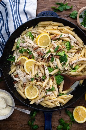 Creamy Chicken Pesto Pasta with Broccoli The Seasoned Mom