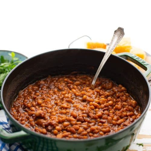 Homemade Baked Beans with Bacon - The Seasoned Mom