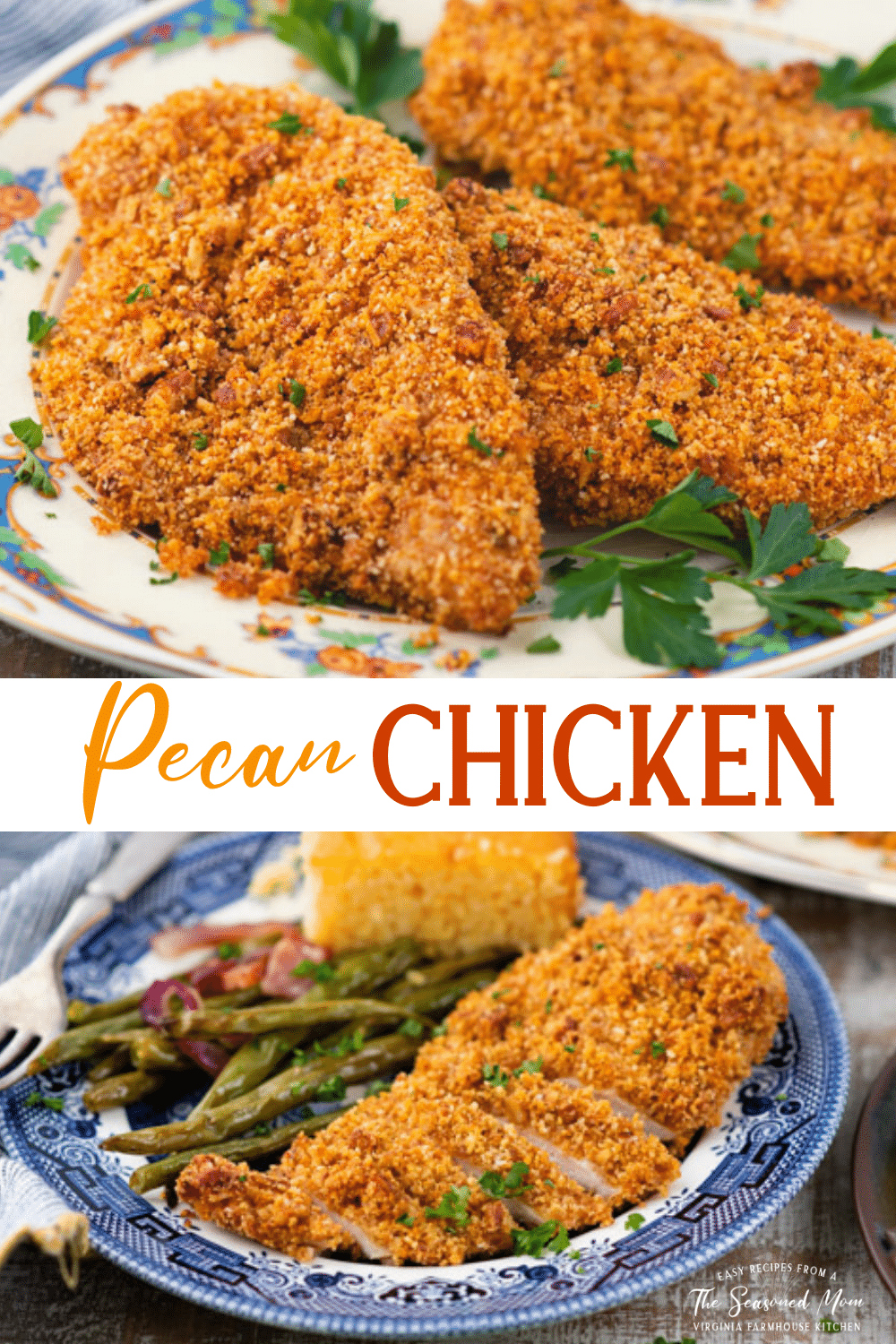Pecan Crusted Chicken - The Seasoned Mom