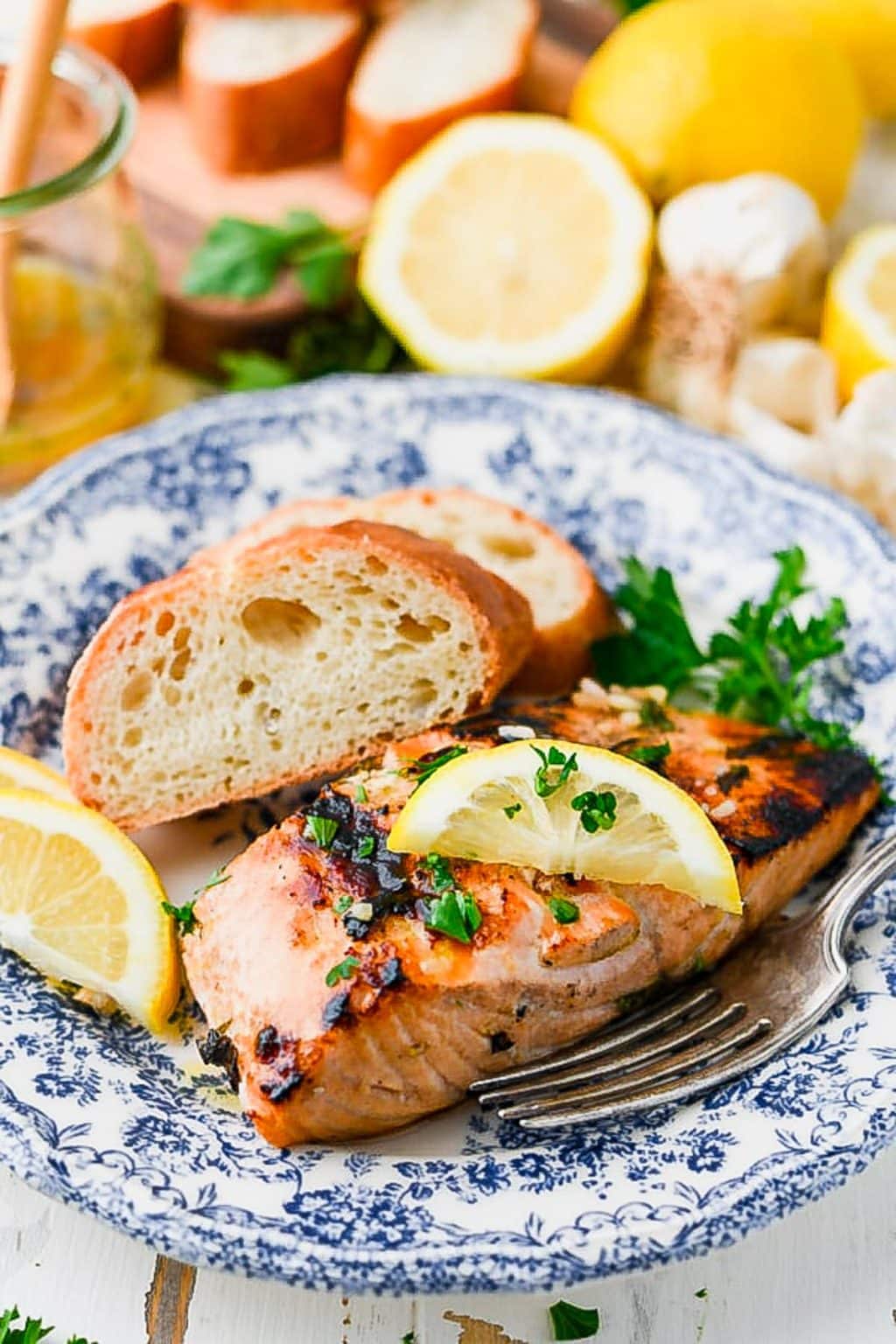 Salmon Marinade with Lemon and Herbs The Seasoned Mom