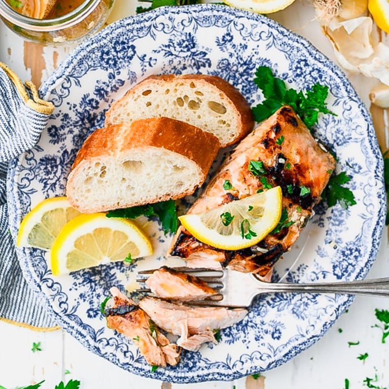 Salmon Marinade with Lemon and Herbs The Seasoned Mom