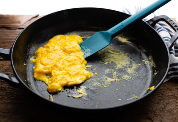 Eggs in a skillet