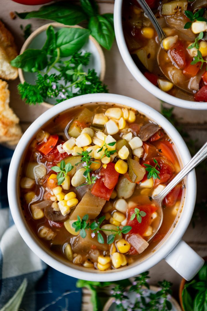 Summer Vegetable Soup The Seasoned Mom