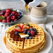 Bisquick Waffles with a Secret Ingredient! - The Seasoned Mom