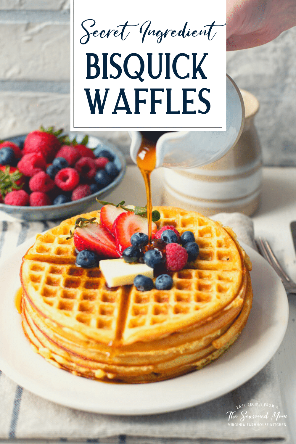 Bisquick Waffles with a Secret Ingredient! The Seasoned Mom