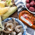 Ingredients for authentic Frogmore Stew